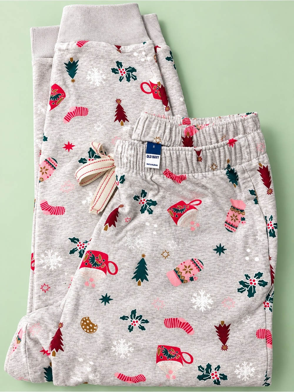 NWT Old Navy Women’s Christmas Holiday Print Pajama Pants 100% Cotton